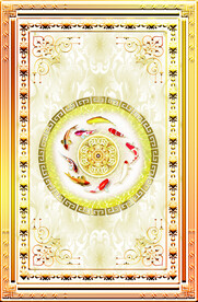 九鱼图 软膜天花吊顶