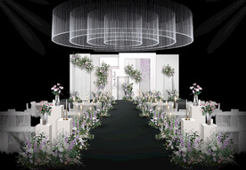 白色婚礼仪式区