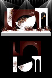 新中式婚礼现场KT板设计