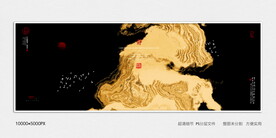 黑金水墨装饰画