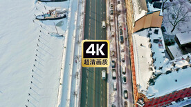 冬季街区公路风景