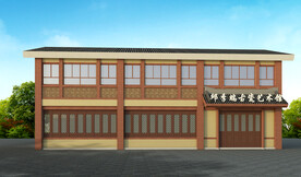 艺术馆外观设计案例效果图