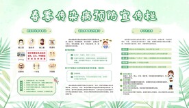 春季传染病预防健康教育宣传栏