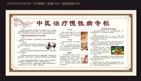 中医治疗慢性病宣传栏