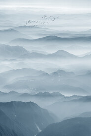 水墨山