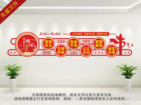 社会主义核心价值观背景墙