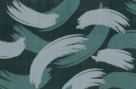 灰绿色抽象色块地毯