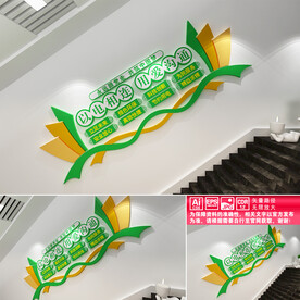 电力楼道文化墙