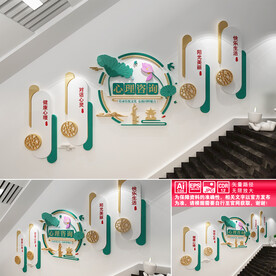 心理咨询楼梯文化墙