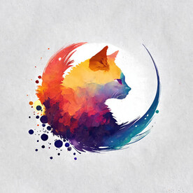 七彩猫头