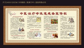 中医治疗呼吸道感染宣传栏