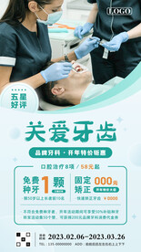 口腔牙科医院宣传海报