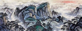 办公室山水装饰画