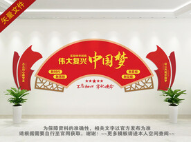 共筑中国梦党建文化墙