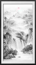 水墨山水画