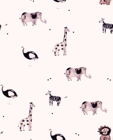 大象长颈鹿狮子鹤