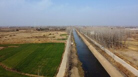 乡农村河流鲶鱼山中干渠航拍视频