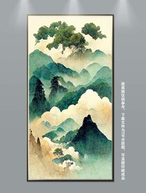 国画山水风景装饰画