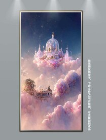 城堡宫殿风景画