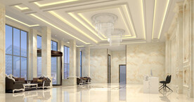 酒店大厅设计案例效果图