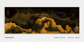 黑金水墨装饰画