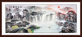 中堂山水画