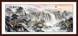 国画山水画