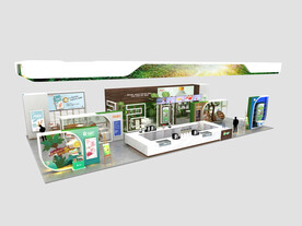  食品展25x12m模型