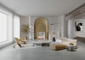 仿古砖 客厅 简约风格