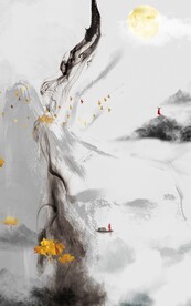 水墨禅意画