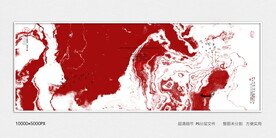 红色水墨装饰画