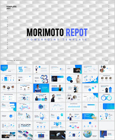 简约商务极简白色动态ppt模板