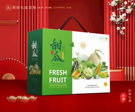 甜瓜包装 蜜瓜礼盒