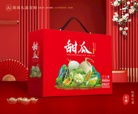 甜瓜包装 蜜瓜礼盒