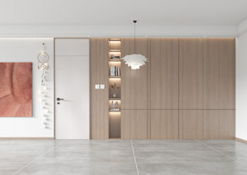 现代餐厅背景墙