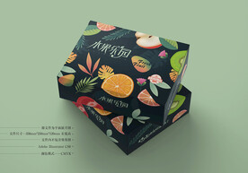 水果包装礼盒 平面图
