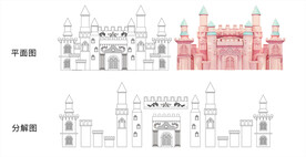 城堡泡沫雕  城堡施工图