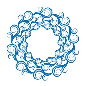 传统中式纹样圆花纹