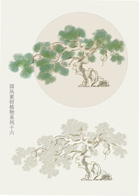 国画风植物