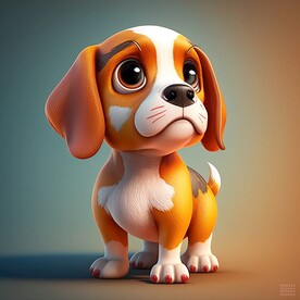 可爱的金色狗狗