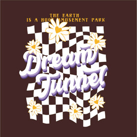 花朵棋盘格印花图案