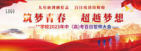 中高考百日誓师大会海报