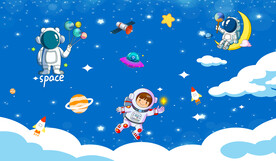 卡通宇航员