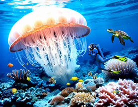 软膜天花海底世界