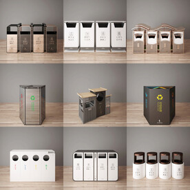 现代垃圾桶 垃圾箱 果皮箱