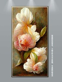 后现代立体北欧花卉装饰画