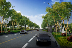 时空隧道灯道路