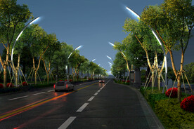 时空隧道灯夜景