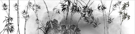 新中式水墨竹林风景背景墙壁画