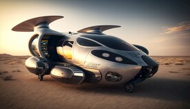 科幻飞行跑车